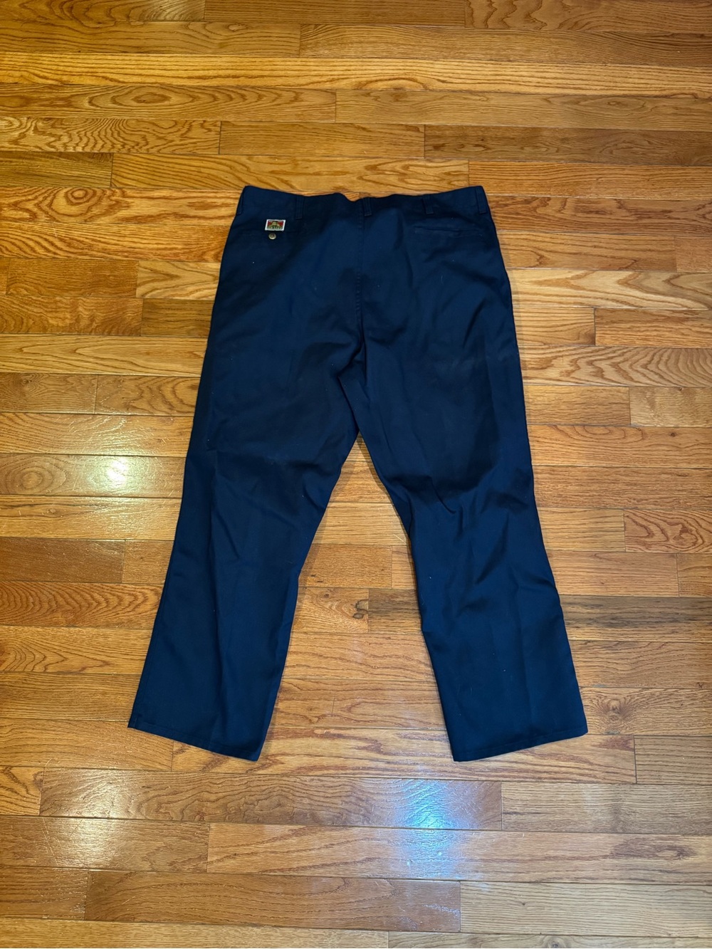 Ben Davis Original Work Pants Navy Blue Utility Workwear Straight Leg 42x32